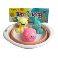 浴室戏水搪胶动物配浴盆 搪胶玩具