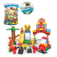 消防局兼容乐高大颗粒积木玩具 益智积木玩具（59PCS）
