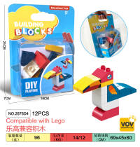 大嘴鸟兼容乐高大颗粒积木玩具 益智积木玩具（12PCS）