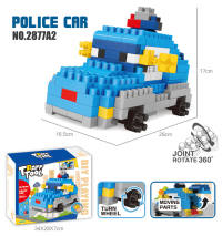 警察车大颗粒积木玩具 益智积木玩具（174PCS）