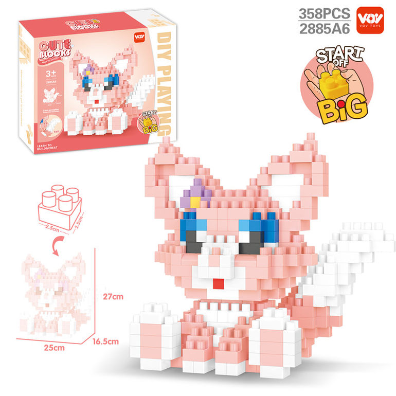 DIY琳娜贝儿大颗粒益智积木玩具 益智积木玩具（358PCS）
