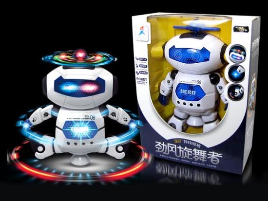 电动机器人带灯光音乐会跳舞(中文）