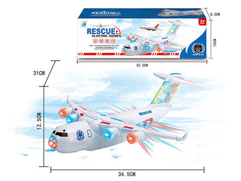 电动万向、8闪灯+音乐运输飞机、救援机（两色混装）