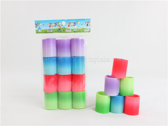 12只4色渐变彩虹圈 益智玩具 新奇玩具