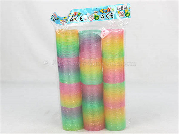12只金葱彩虹圈 益智玩具 新奇玩具