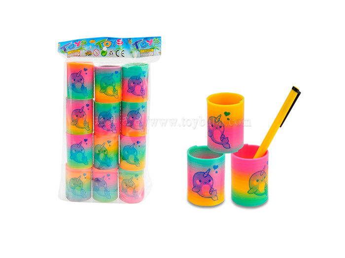 12只独角鲸彩虹圈 益智玩具 新奇玩具