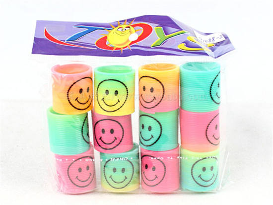 12只笑脸圆形彩虹圈 益智玩具 新奇玩具