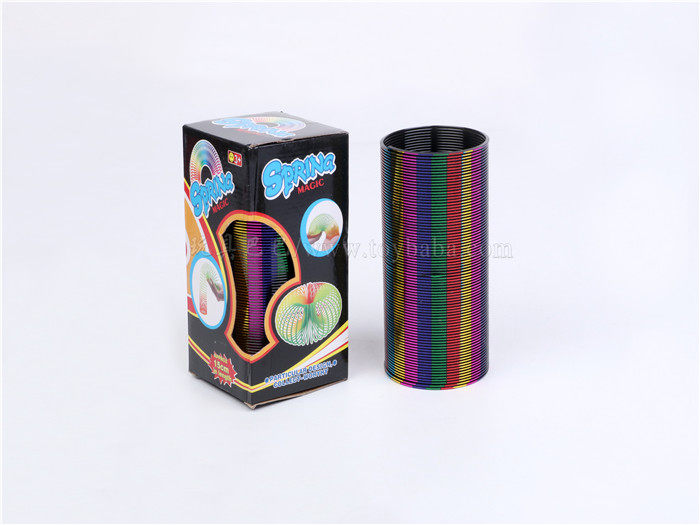 15CM竖纹烫金彩虹圈 益智玩具 新奇玩具