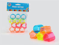 四款透明奇形彩虹圈 益智玩具