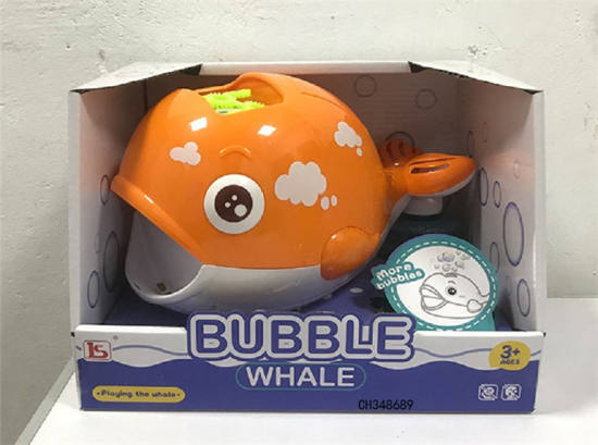 鲸鱼泡泡机 电动玩具（全新AB料,170ML泡泡液）