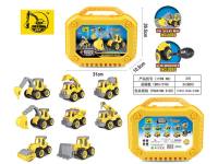 英文中工程车工具盒 滑行玩具