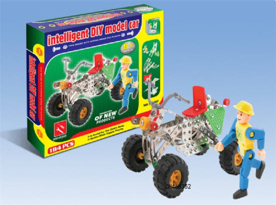 智力自装沙滩摩托车 自装玩具