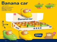 按压卡通香蕉车（12PCS）