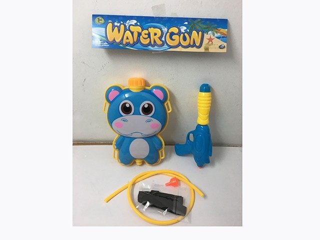 卡通河马背包水枪 水枪玩具 夏日玩具