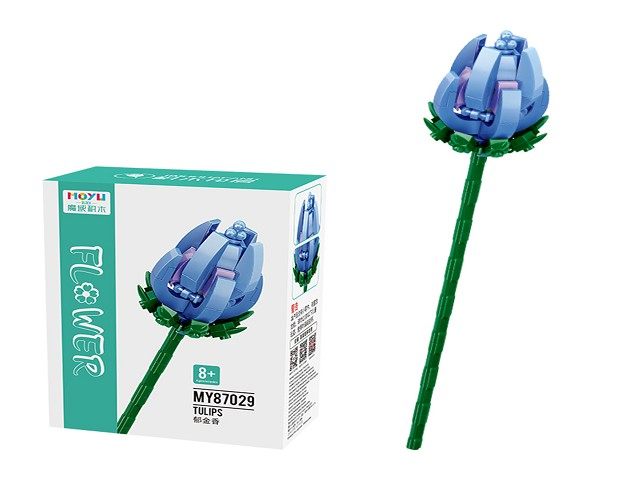花卉系列(郁金香蓝色)益智玩具