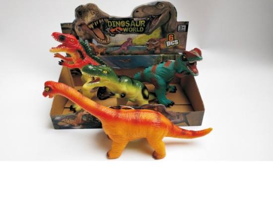 软胶恐龙带IC灯光(4PCS） 搪胶玩具