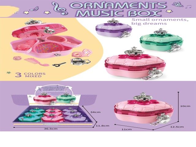 饰品音乐盒（9PCS） 过家家玩具
