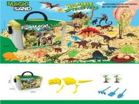 13 PCS DIY益智恐龙太空沙场景套装 益智玩具