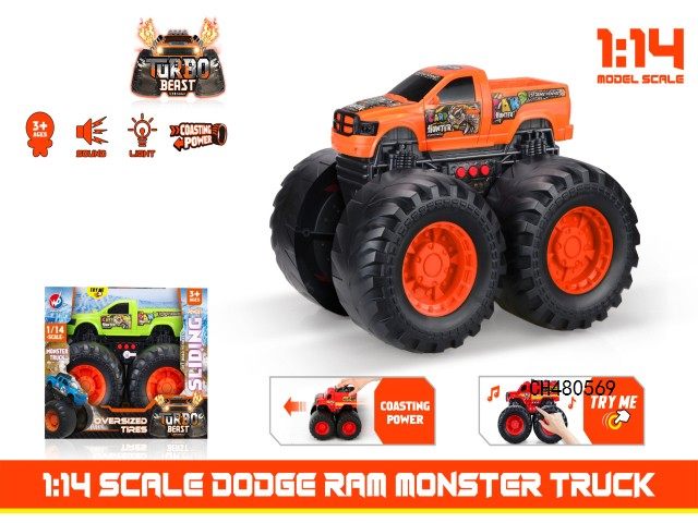 1:14 比例道奇 ram 怪物卡车