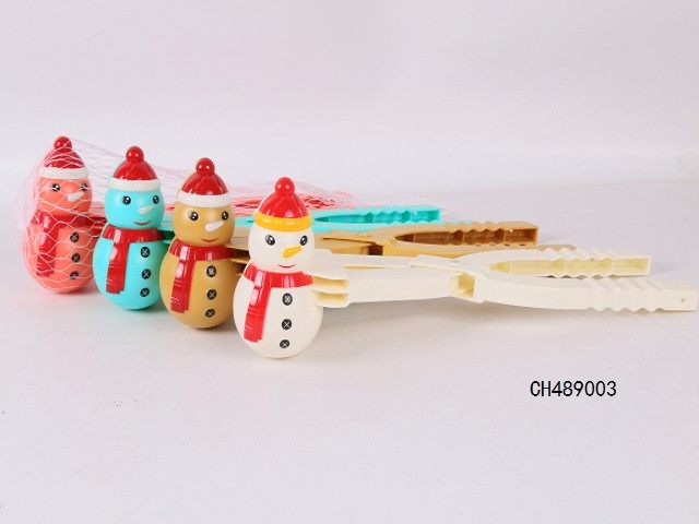大款雪人雪球夹