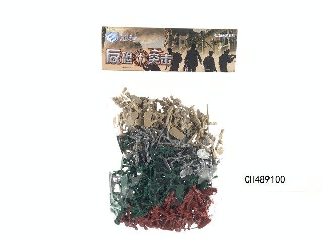 200只4色兵人