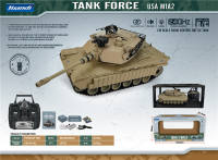 (USA M1A2)1:18遥控坦克 遥控车玩具  美国M1A2沙漠黄