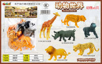 动物世界 野生动物玩具（6只装）