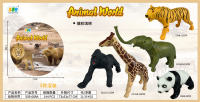 5款搪胶填棉动物混装 野生动物玩具