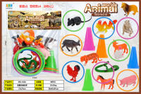套圈动物世界 野生动物玩具