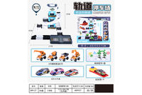 欣乐儿轨道停车场工程车手动升降梯玩具