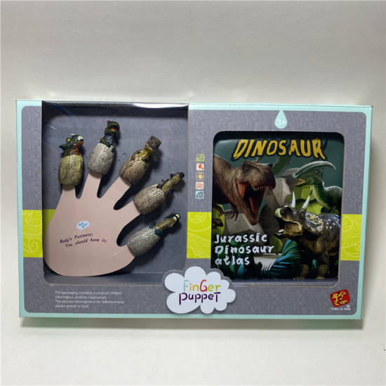 恐龙蛋手指玩偶+故事洗澡书 公仔玩具
