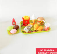 汉堡薯条等食物套装  过家家玩具