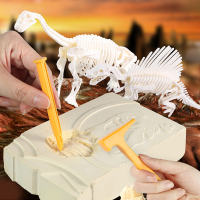 考古挖掘批发恐龙化石diy手工制作拼装骨架挖宝盲盒益智儿童玩具礼品