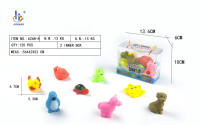 环保哨子动物8只装搪胶玩具