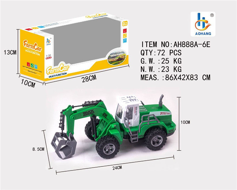 1：30农夫装载车绿色（单只款）合金车玩具