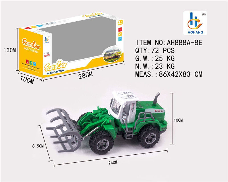 1：30农夫抓草车绿色（单只款）合金车玩具