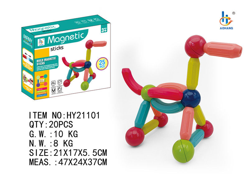 磁力棒25PCS彩盒装