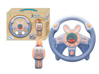 萌兔数码模拟方向盘U底座驾驶组合360旋转 益智玩具