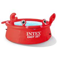 INTEX6尺螃蟹碟形水池充气泳池游泳池
