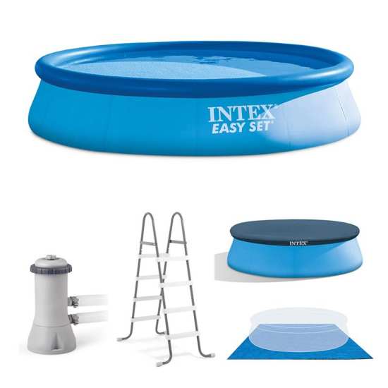 INTEX15尺碟形水池套装充气泳池游泳池