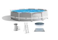 INTEX14尺圆形管架水池套装地面支架游泳池