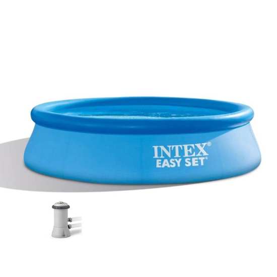 INTEX10尺碟形水池套装充气泳池游泳池