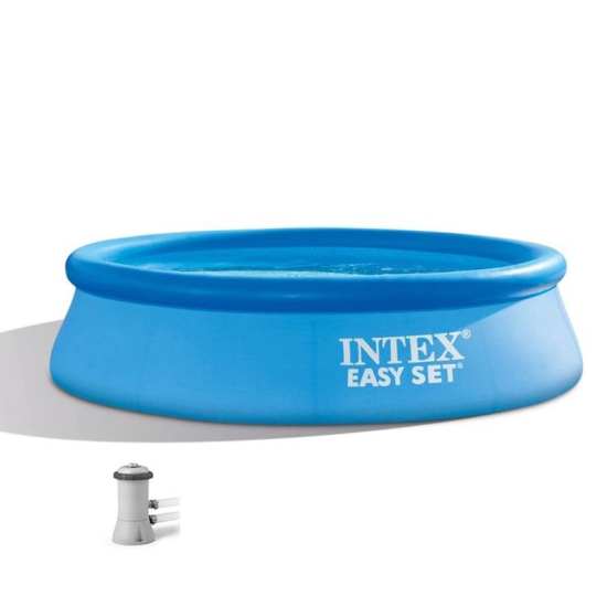 INTEX12尺碟形水池套装充气泳池游泳池