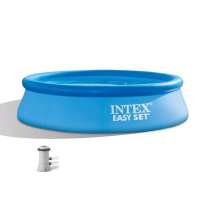 INTEX15尺碟形水池套装充气泳池游泳池