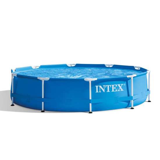INTEX10尺圆形管架水池大型支架游泳池