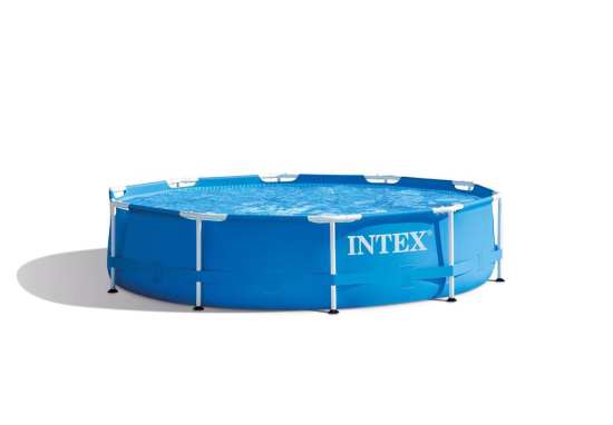 INTEX12尺圆形管架水池大型支架游泳池