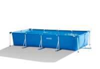 INTEX4.5M长方形管架水池套装儿童支架游泳池