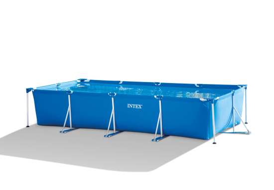INTEX4.5M长方形管架水池套装儿童支架游泳池