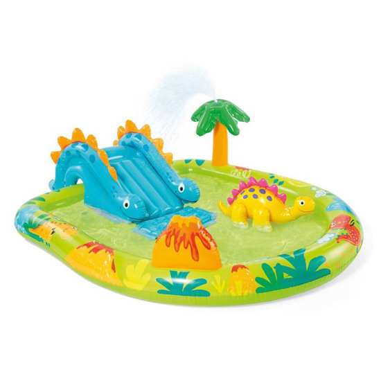 INTEX火山岛恐龙公园水池戏水游泳池玩具