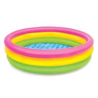 INTEX荧光三环充气水池充气儿童游泳池